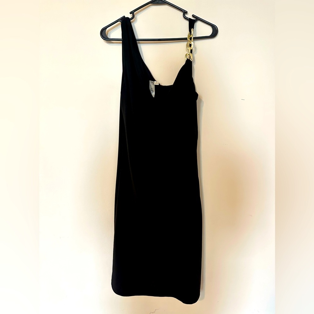 Emma & Michele Dress Black XL women’s dress gold chain strap